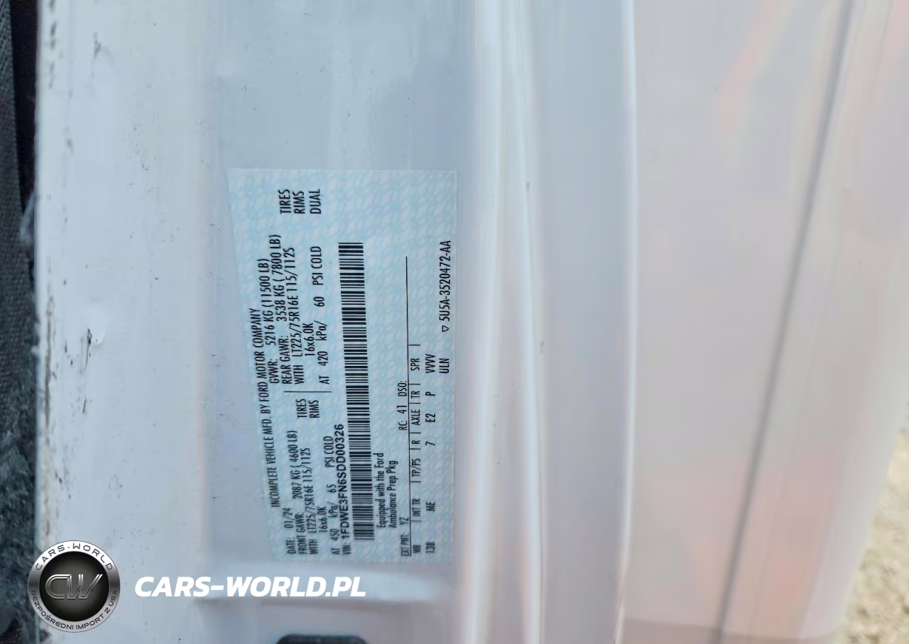 2025 Ford Econoline - Ambulance Body VIN:1FDWE3FN6SDD00326 - 12