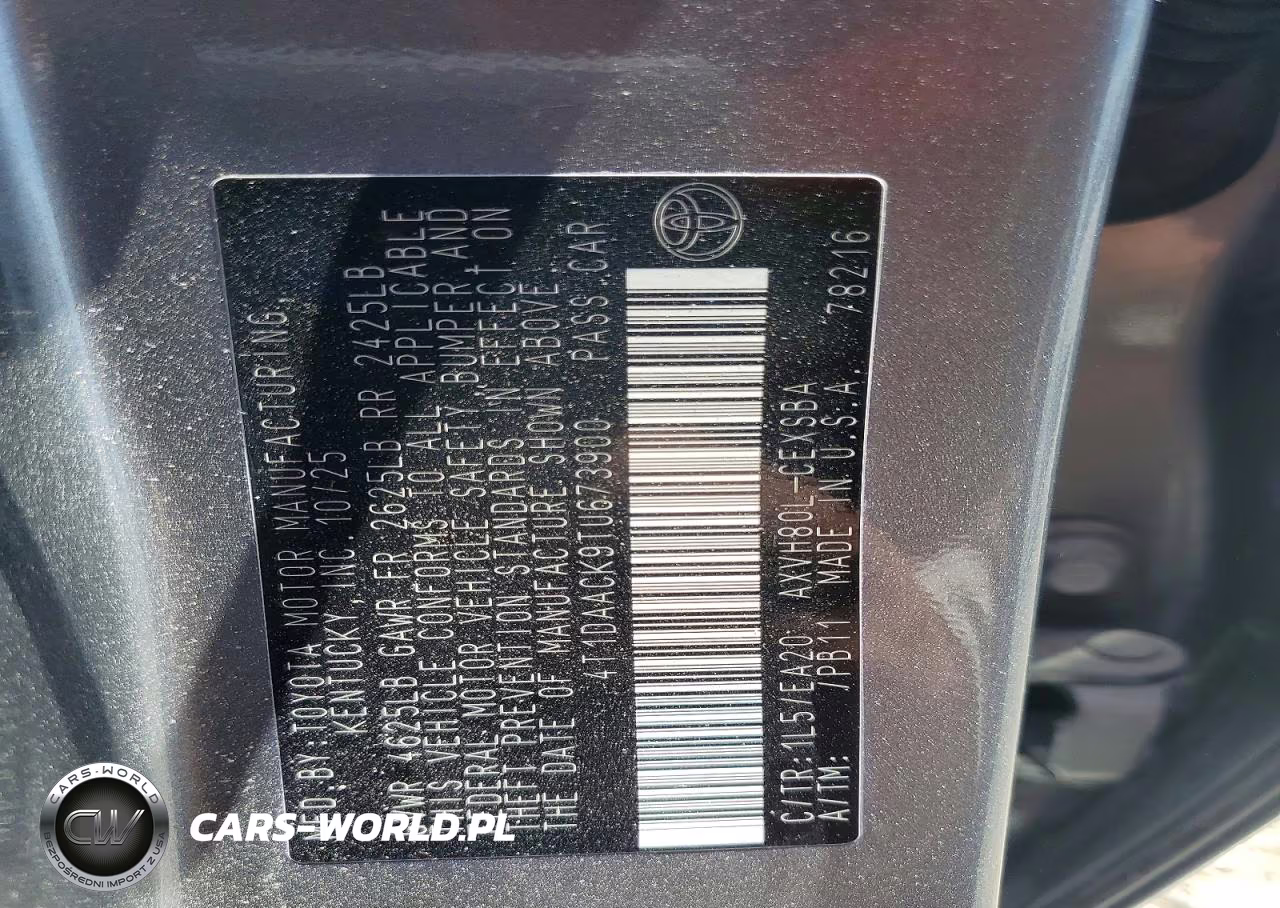 2026 Toyota Camry Se VIN:4T1DAACK9TU673900 - 13