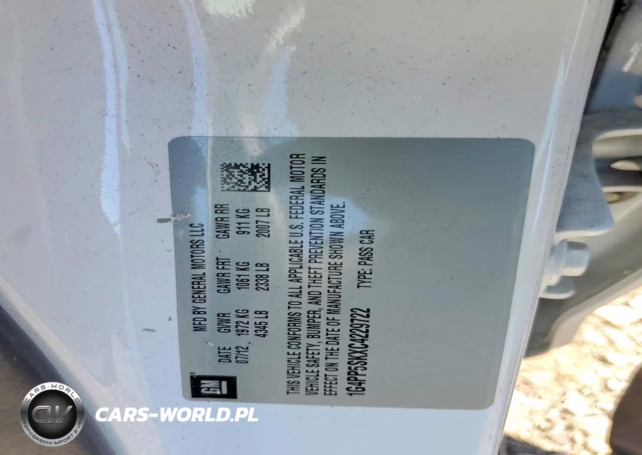 2012 Buick Verano VIN:1G4PP5SKXC4229722 - 12