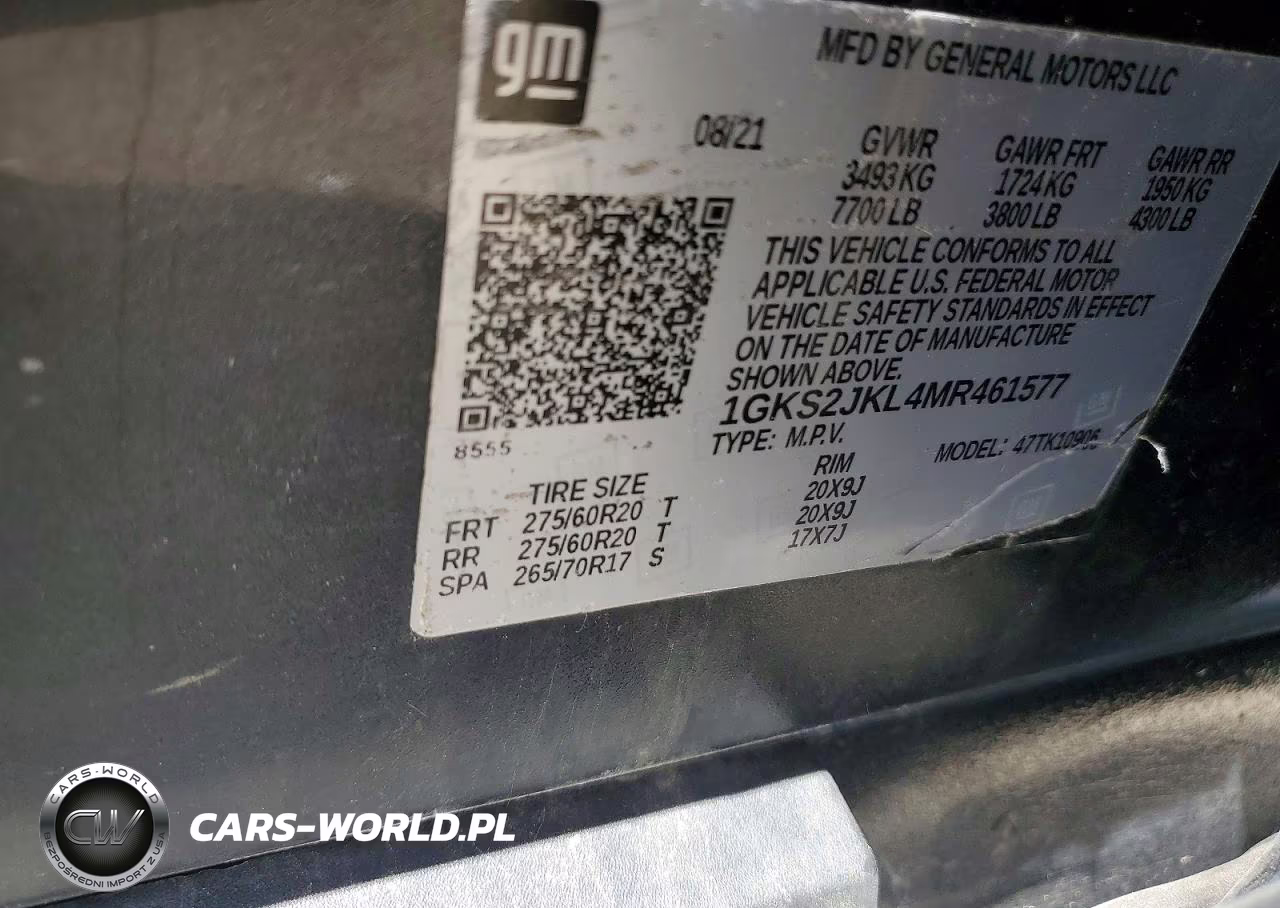 2021 GMC Yukon Xl Denali VIN:1GKS2JKL4MR461577 - 13