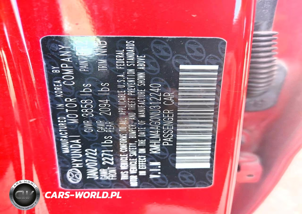 2022 Hyundai Elantra Sel VIN:KMHLM4AG0NU312240 - 12