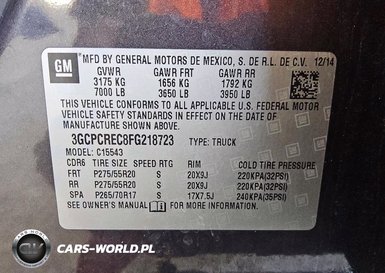 2015 Chevrolet Silverado C1500 Lt VIN:3GCPCREC8FG218723 - 13