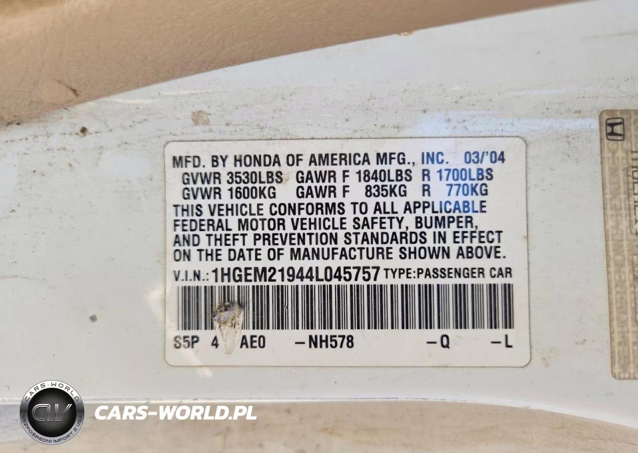 2004 Honda Civic Ex VIN:1HGEM21944L045757 - 12