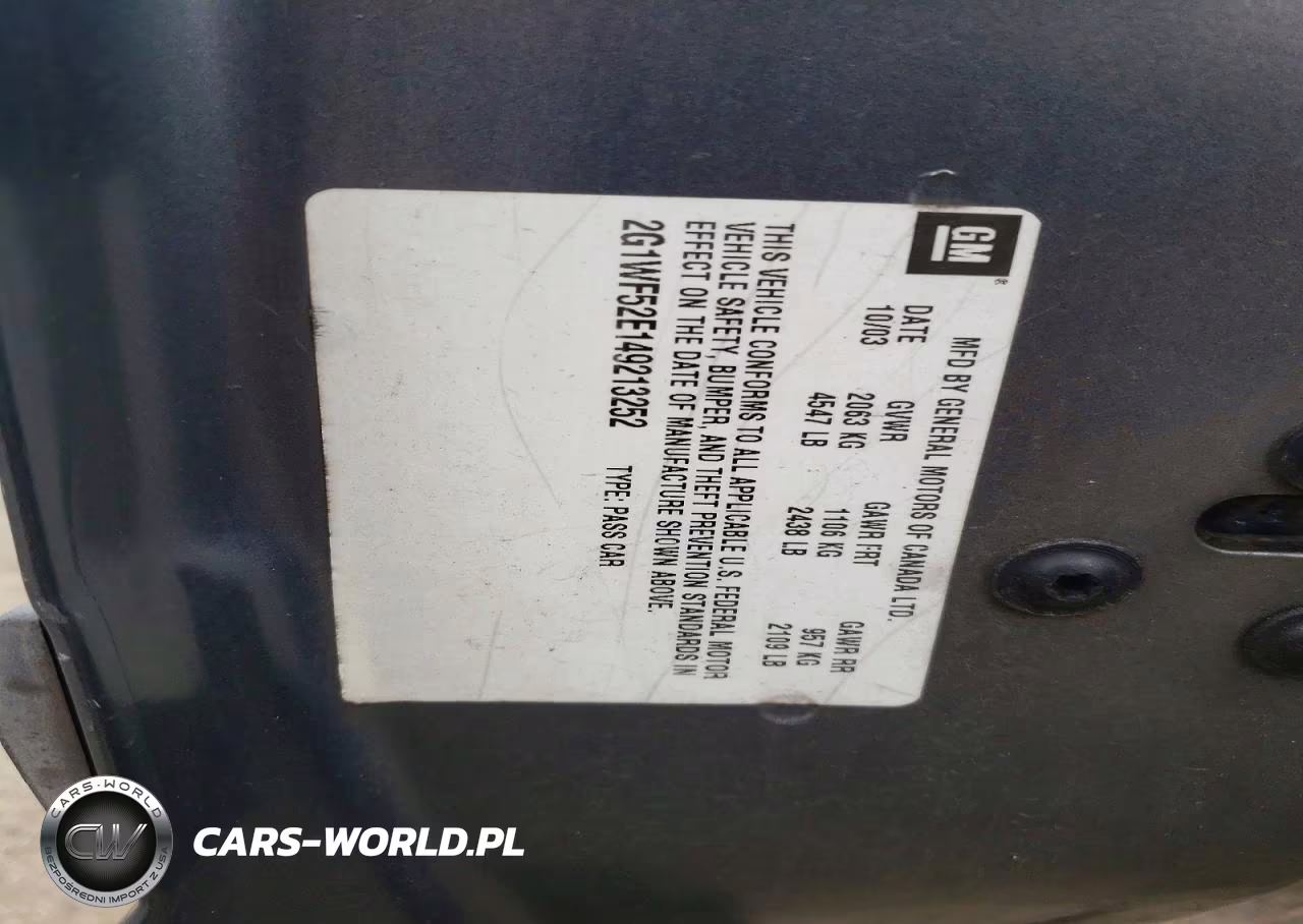 2004 Chevrolet Impala VIN:2G1WF52E149213252 - 13