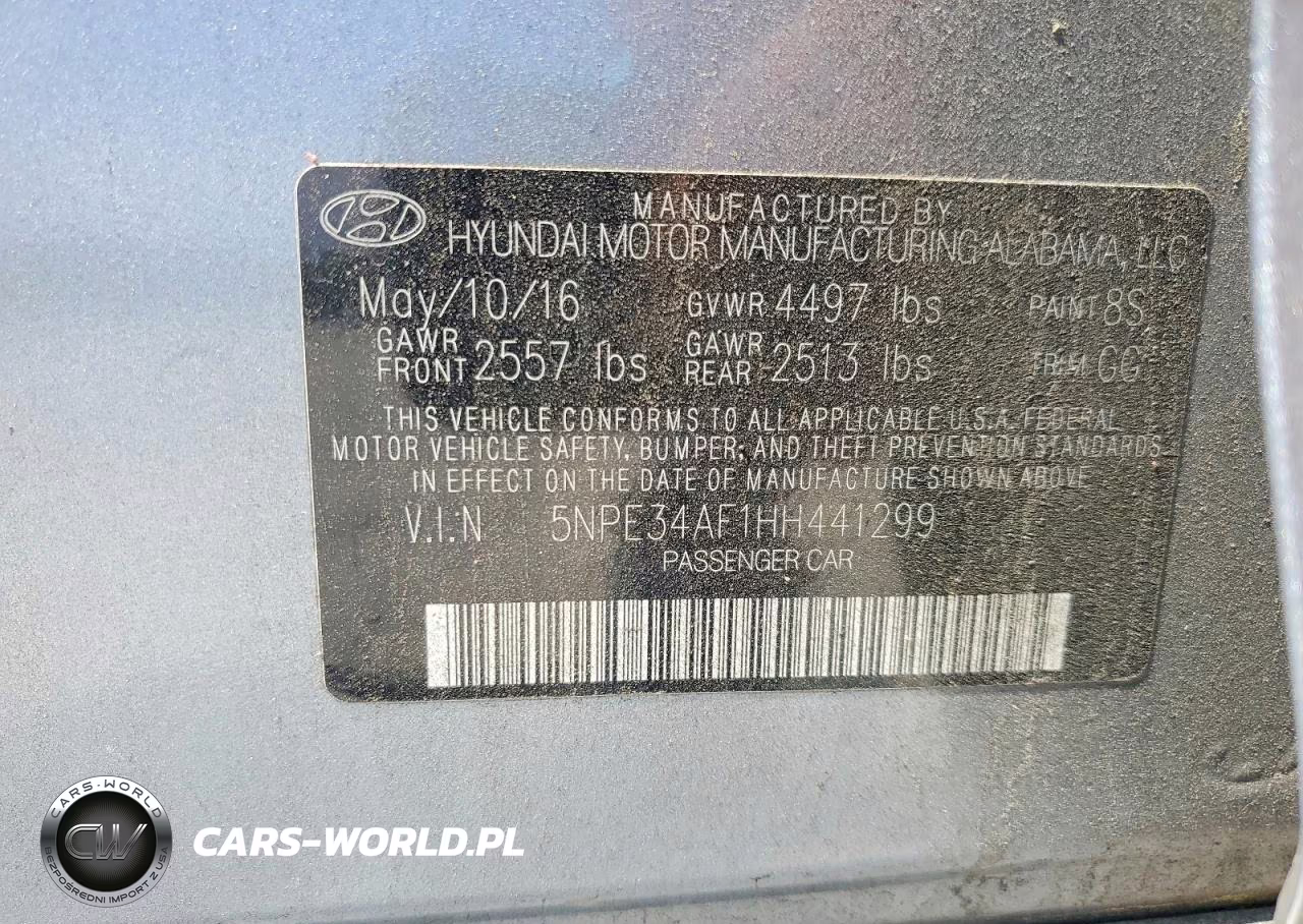 2017 Hyundai Sonata Sport VIN:5NPE34AF1HH441299 - 12