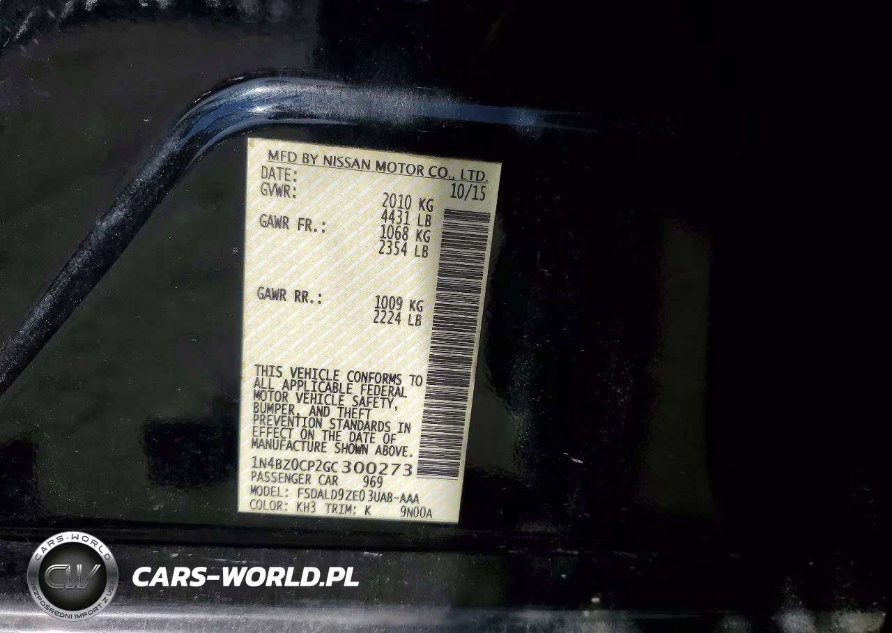 2016 Nissan Leaf Sv VIN:1N4BZ0CP2GC300273 - 13
