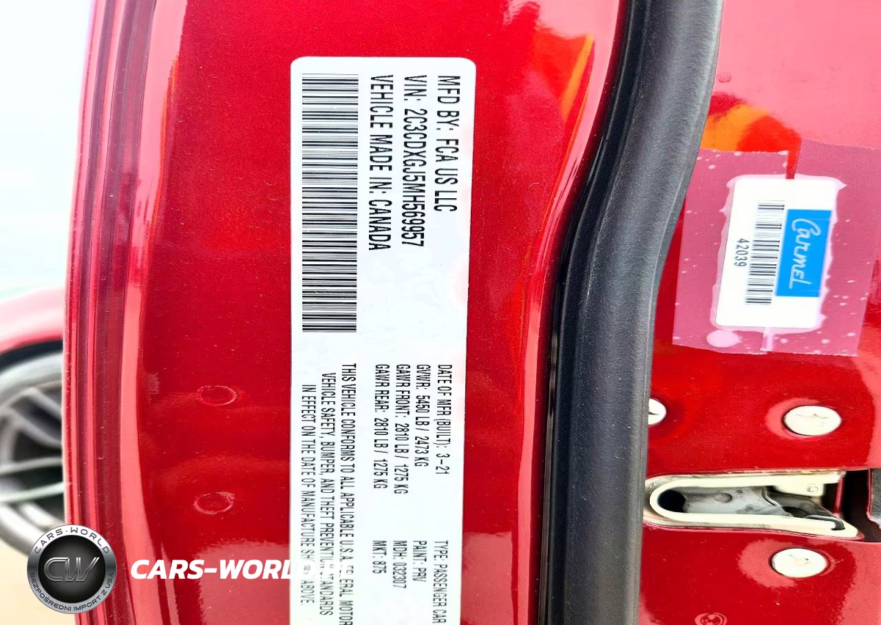 2021 Dodge Charger Scat Pack VIN:2C3CDXGJ5MH569957 - 13