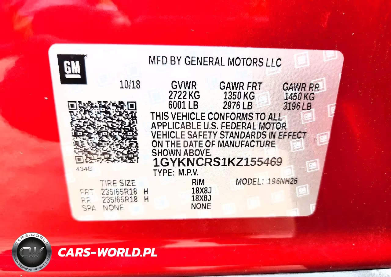 2019 Cadillac Xt5 Luxury VIN:1GYKNCRS1KZ155469 - 13