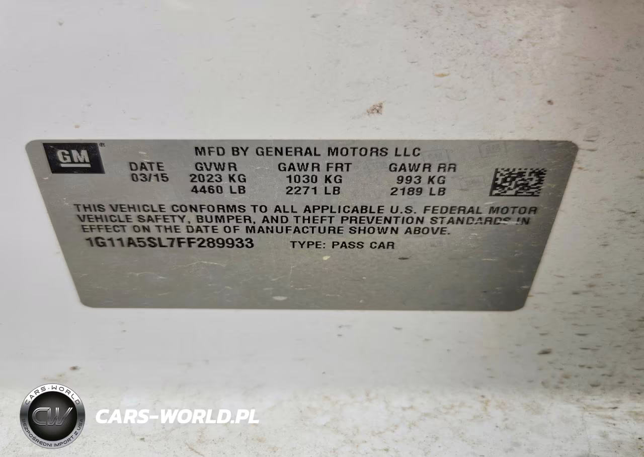 2015 Chevrolet Malibu Ls VIN:1G11A5SL7FF289933 - 12