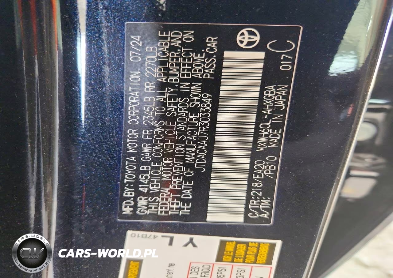2024 Toyota Prius Xle VIN:JTDACAAU7R3033849 - 13
