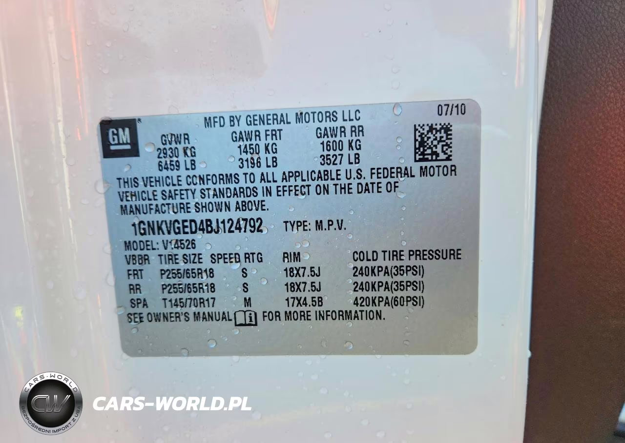 2011 Chevrolet Traverse Lt VIN:1GNKVGED4BJ124792 - 13