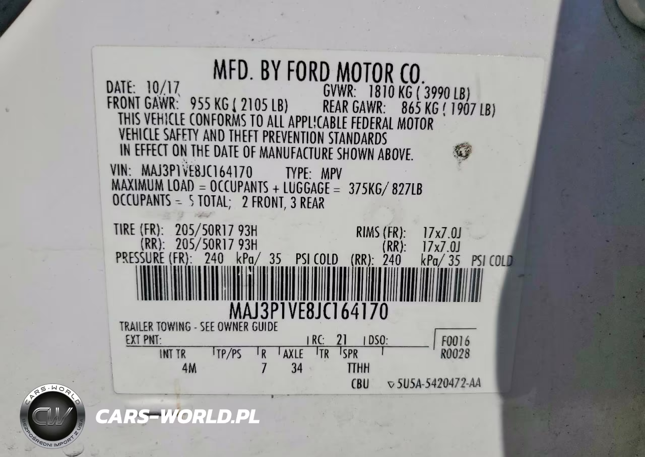 2018 Ford Ecosport Titanium VIN:MAJ3P1VE8JC164170 - 13