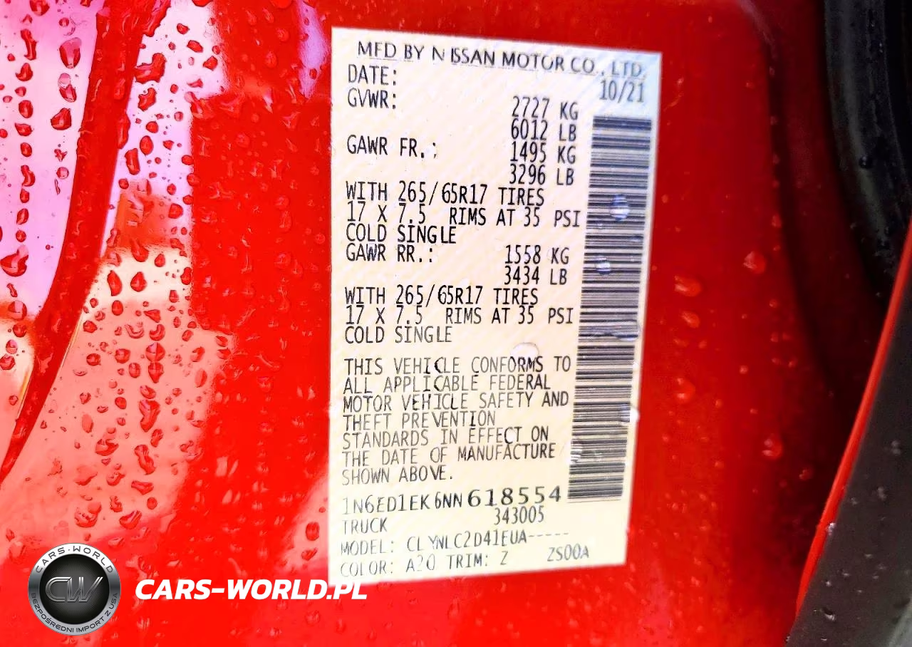 2022 Nissan Frontier Sv VIN:1N6ED1EK6NN618554 - 12