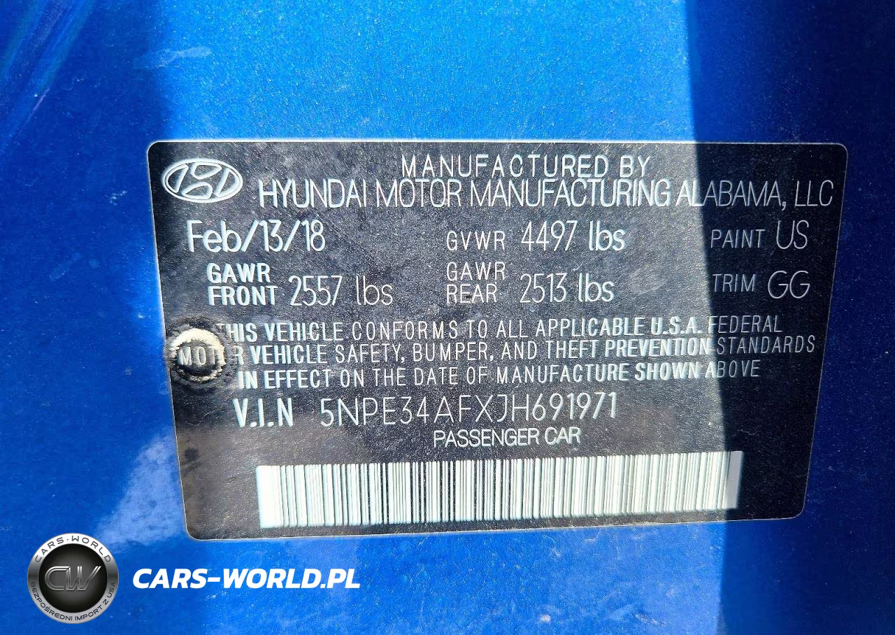 2018 Hyundai Sonata Limited VIN:5NPE34AFXJH691971 - 12