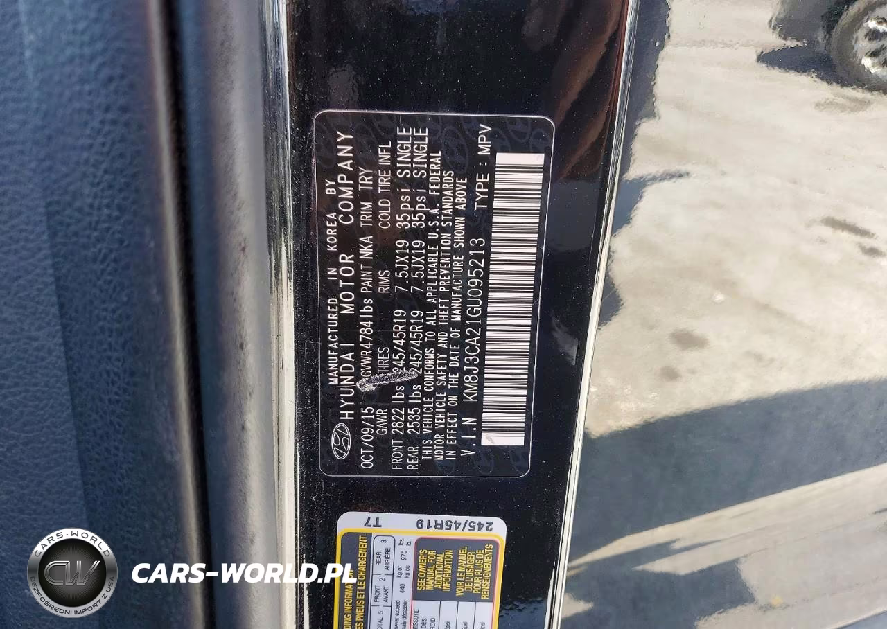 2016 Hyundai Tucson Limited VIN:KM8J3CA21GU095213 - 13