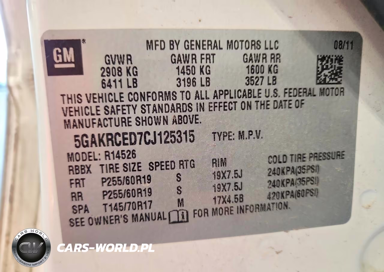 2012 Buick Enclave VIN:5GAKRCED7CJ125315 - 13