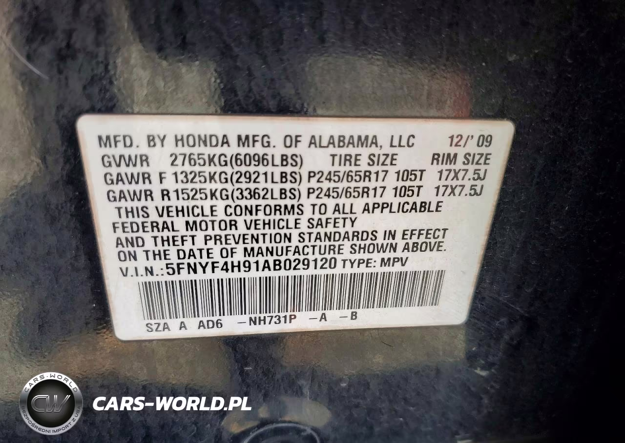 2010 Honda Pilot Touring VIN:5FNYF4H91AB029120 - 13