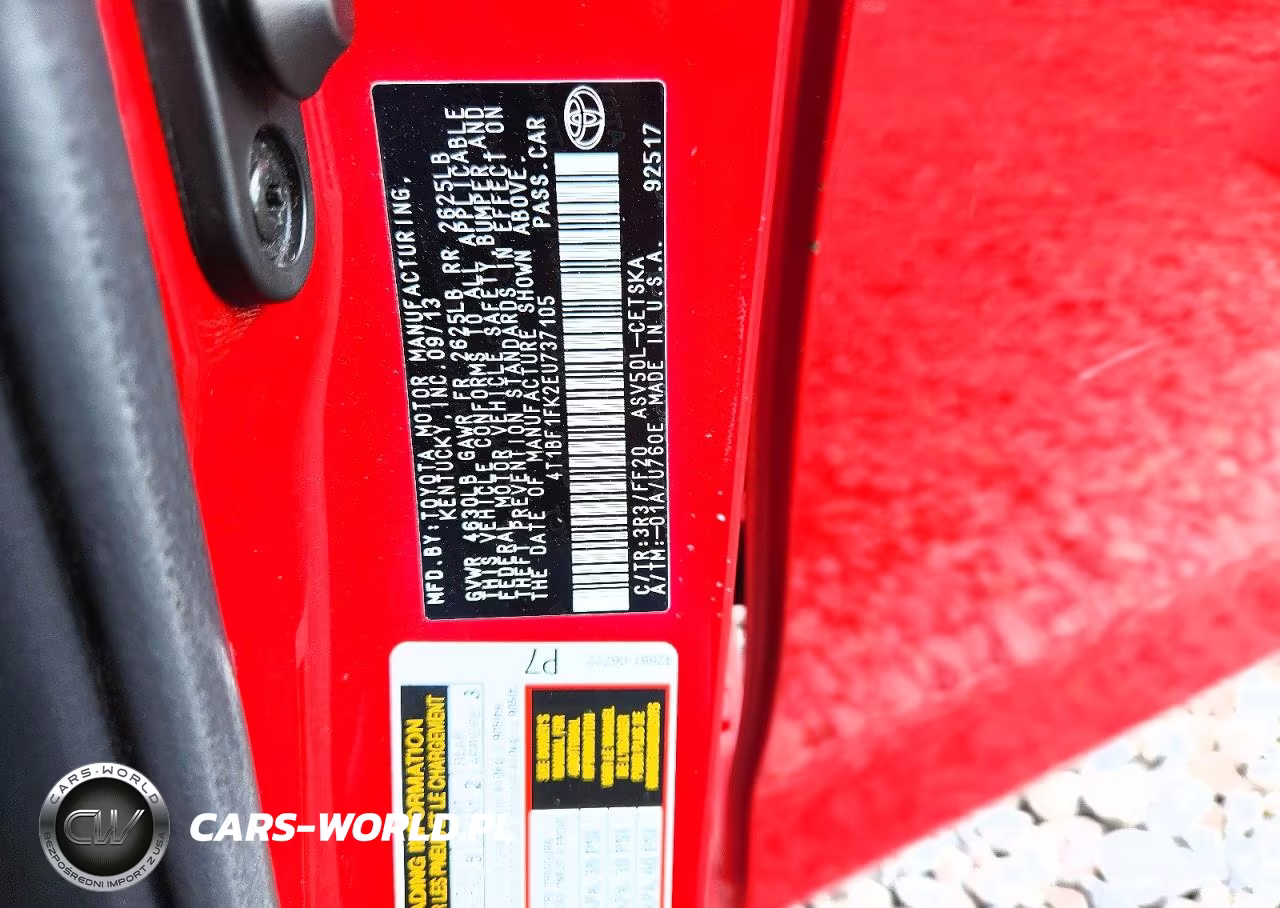 2014 Toyota Camry Se VIN:4T1BF1FK2EU737105 - 12