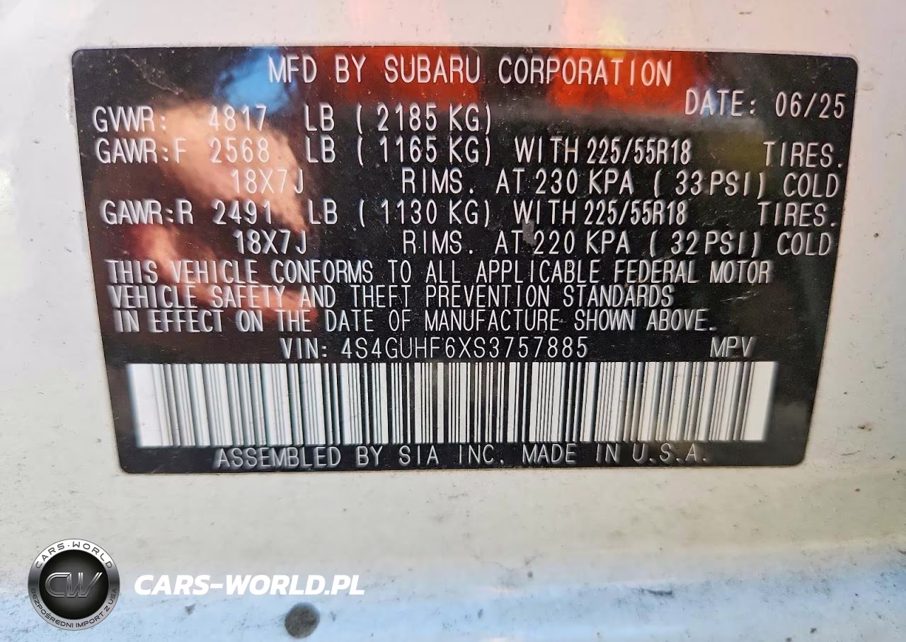 2025 Subaru Crosstrek Sport VIN:4S4GUHF6XS3757885 - 14