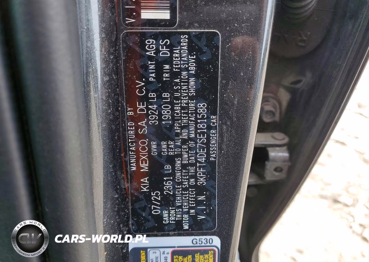 2025 Kia K4 Lx VIN:3KPFT4DE7SE181588 - 12
