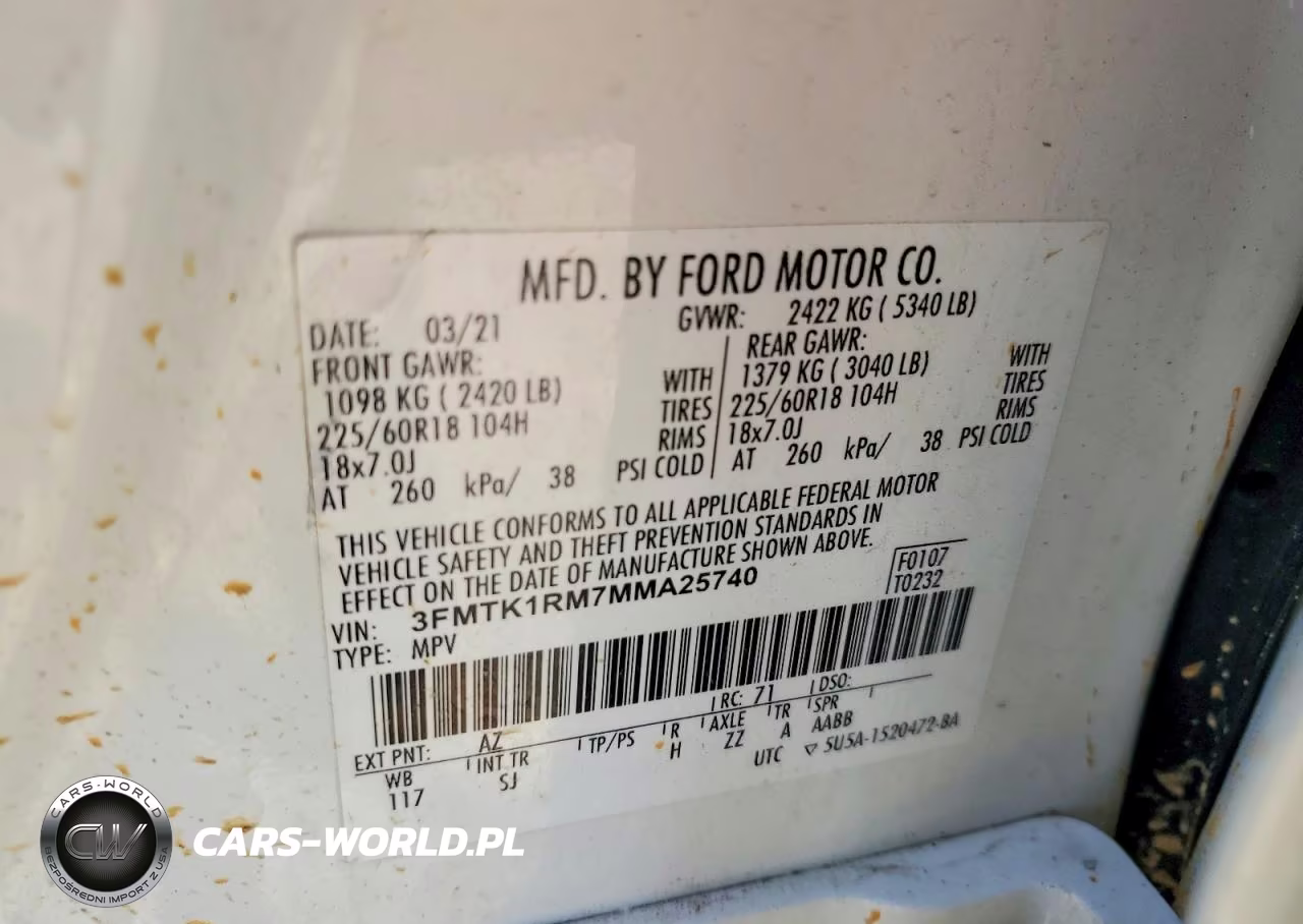 2021 Ford Mustang Mach-E Select VIN:3FMTK1RM7MMA25740 - 13