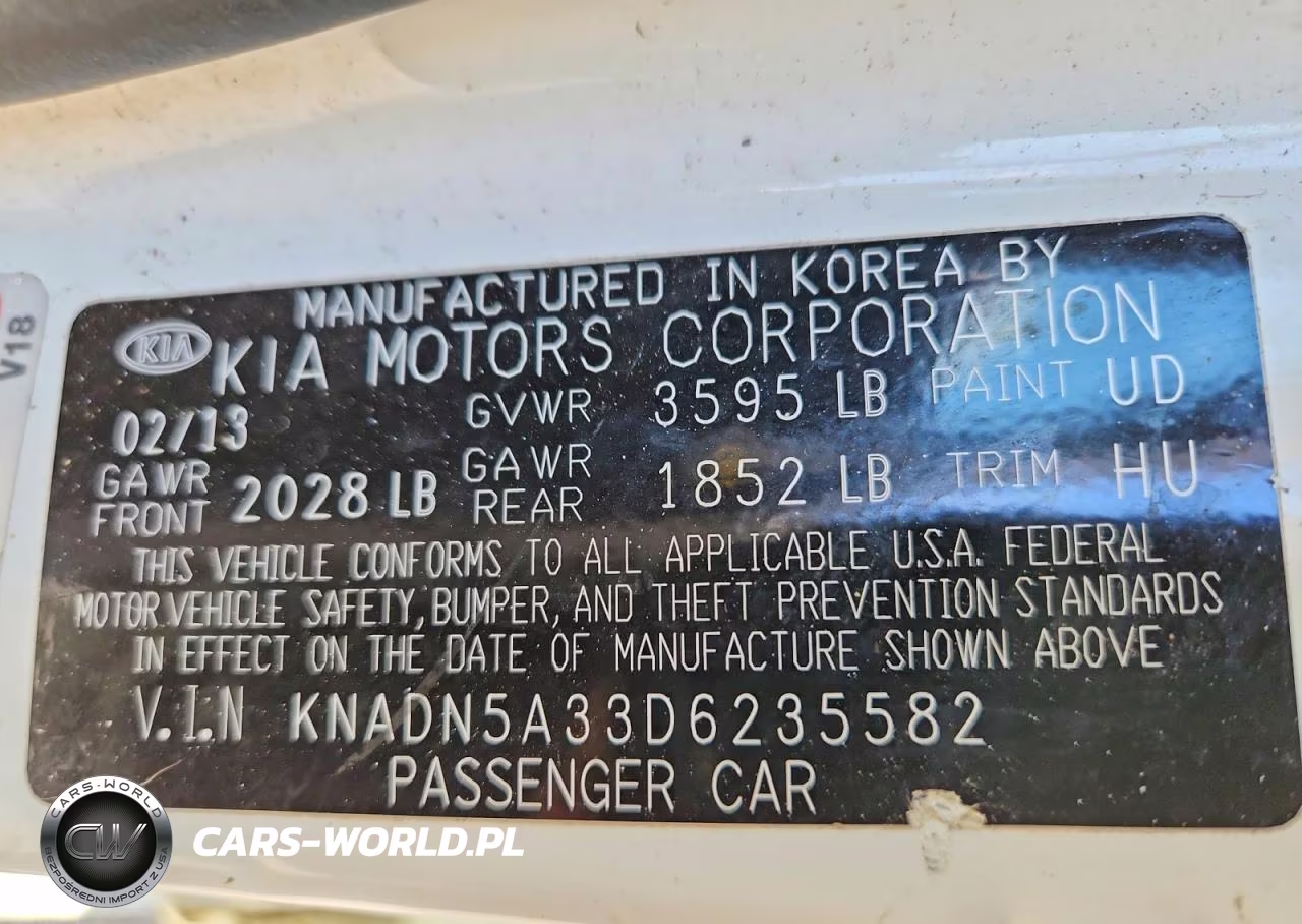 2013 Kia Rio Ex VIN:KNADN5A33D6235582 - 12
