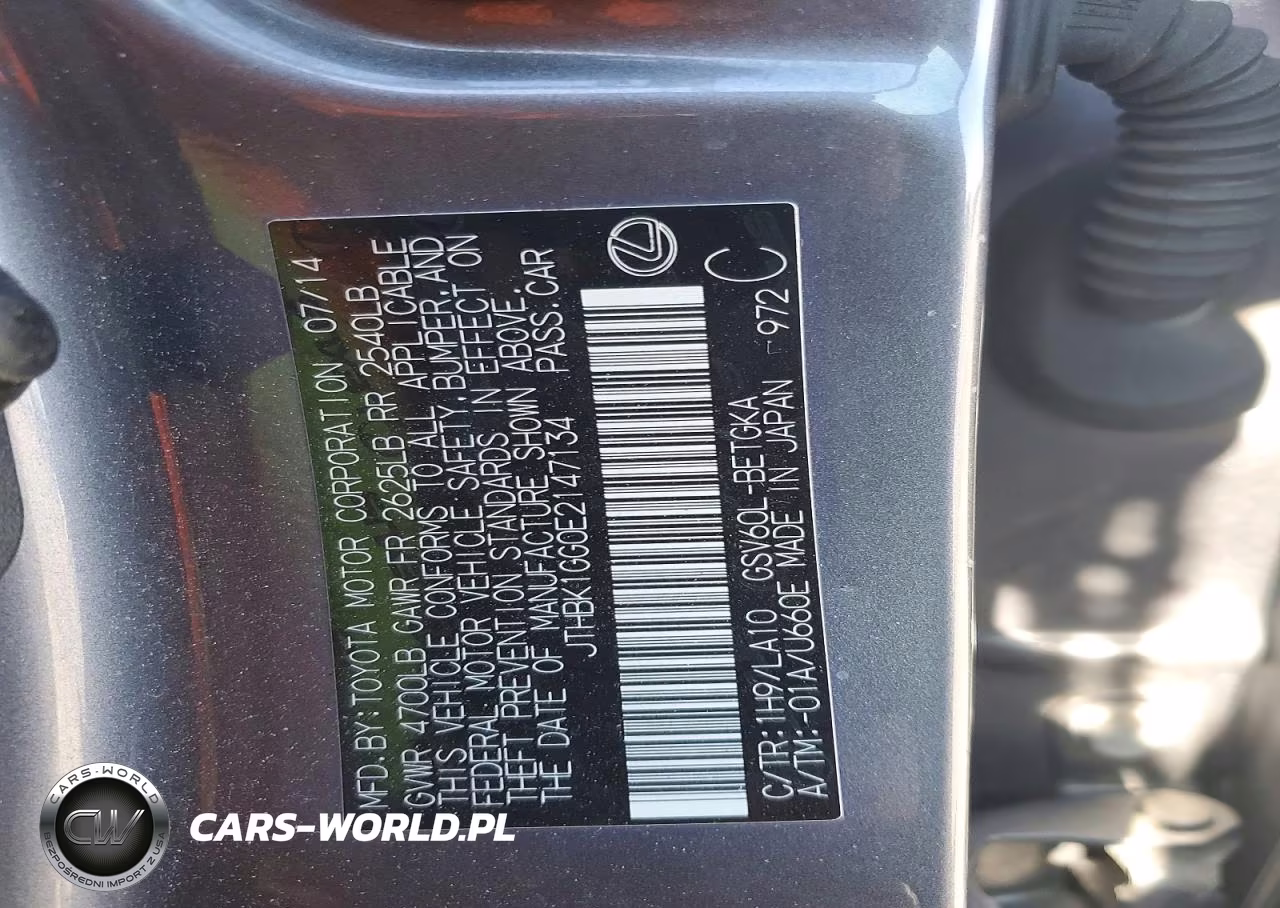 2014 Lexus Es 350 VIN:JTHBK1GG0E2147134 - 13