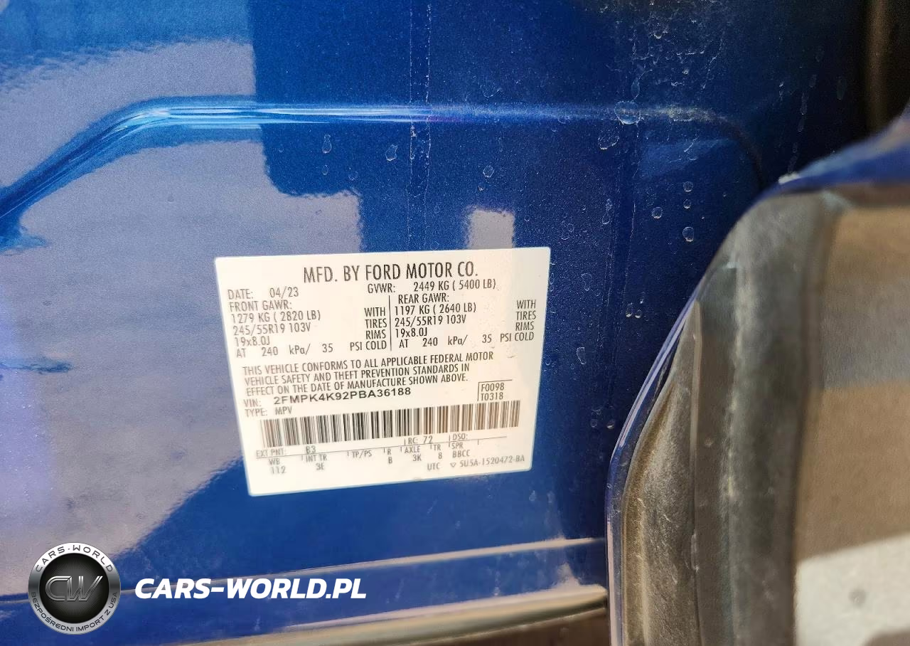 2023 Ford Edge Titanium VIN:2FMPK4K92PBA36188 - 12