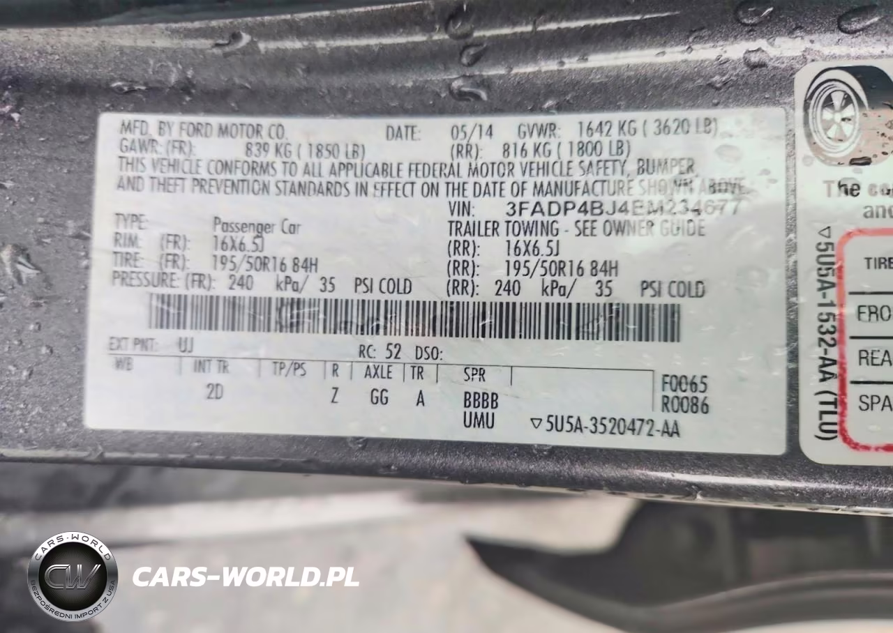 2014 Ford Fiesta Se VIN:3FADP4BJ4EM234677 - 12