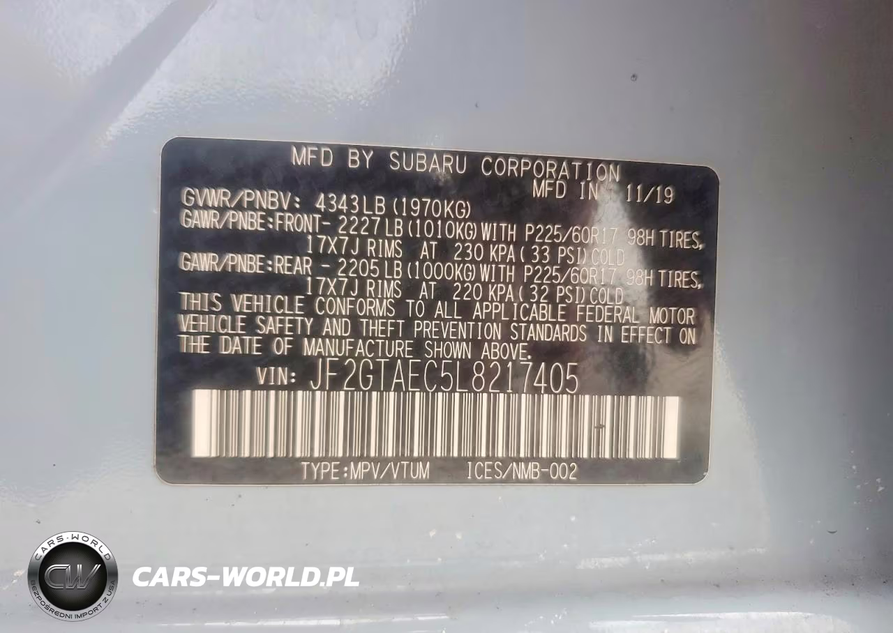 2020 Subaru Crosstrek Premium VIN:JF2GTAEC5L8217405 - 13