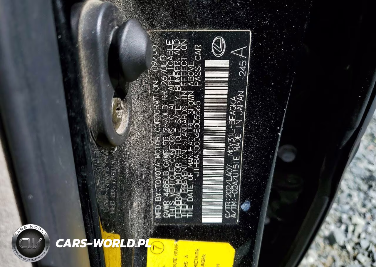 2004 Lexus Es 330 VIN:JTHBA30G045005565 - 12