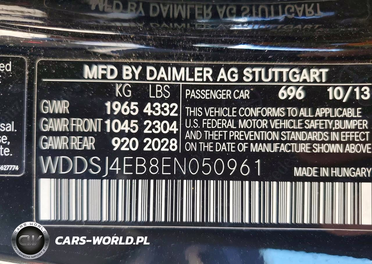 2014 Mercedes-Benz Cla 250 VIN:WDDSJ4EB8EN050961 - 12