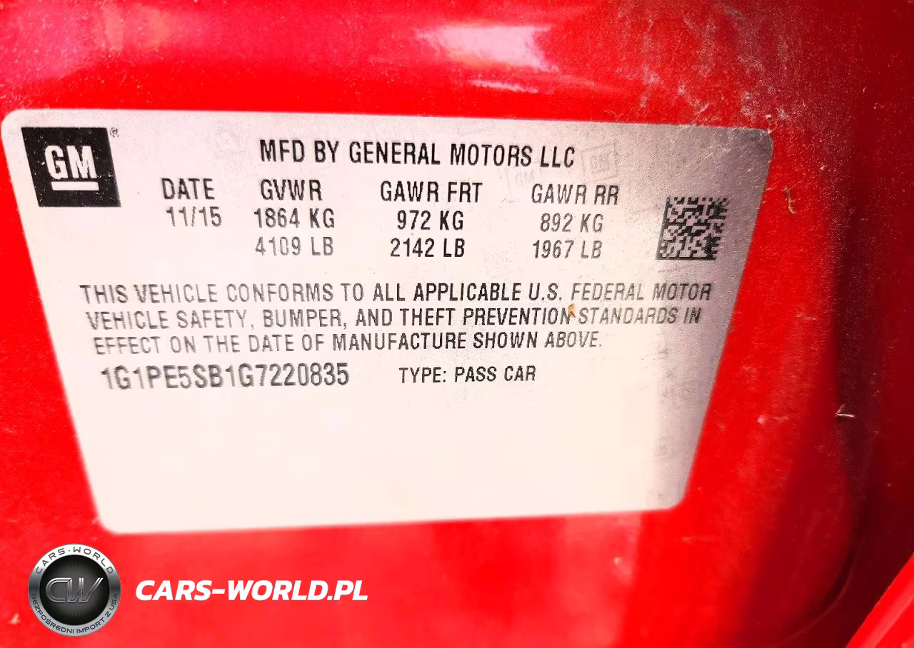 2016 Chevrolet Cruze Limited Lt VIN:1G1PE5SB1G7220835 - 12