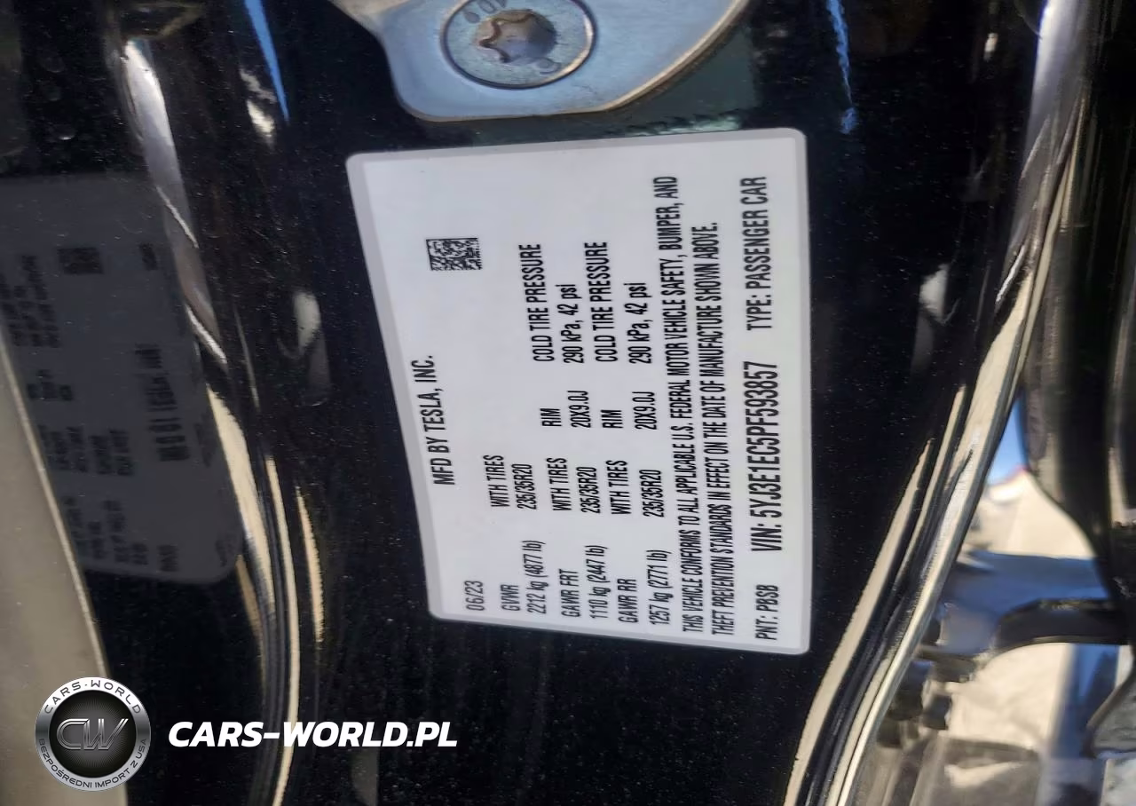 2023 Tesla Model 3 VIN:5YJ3E1EC5PF593857 - 12