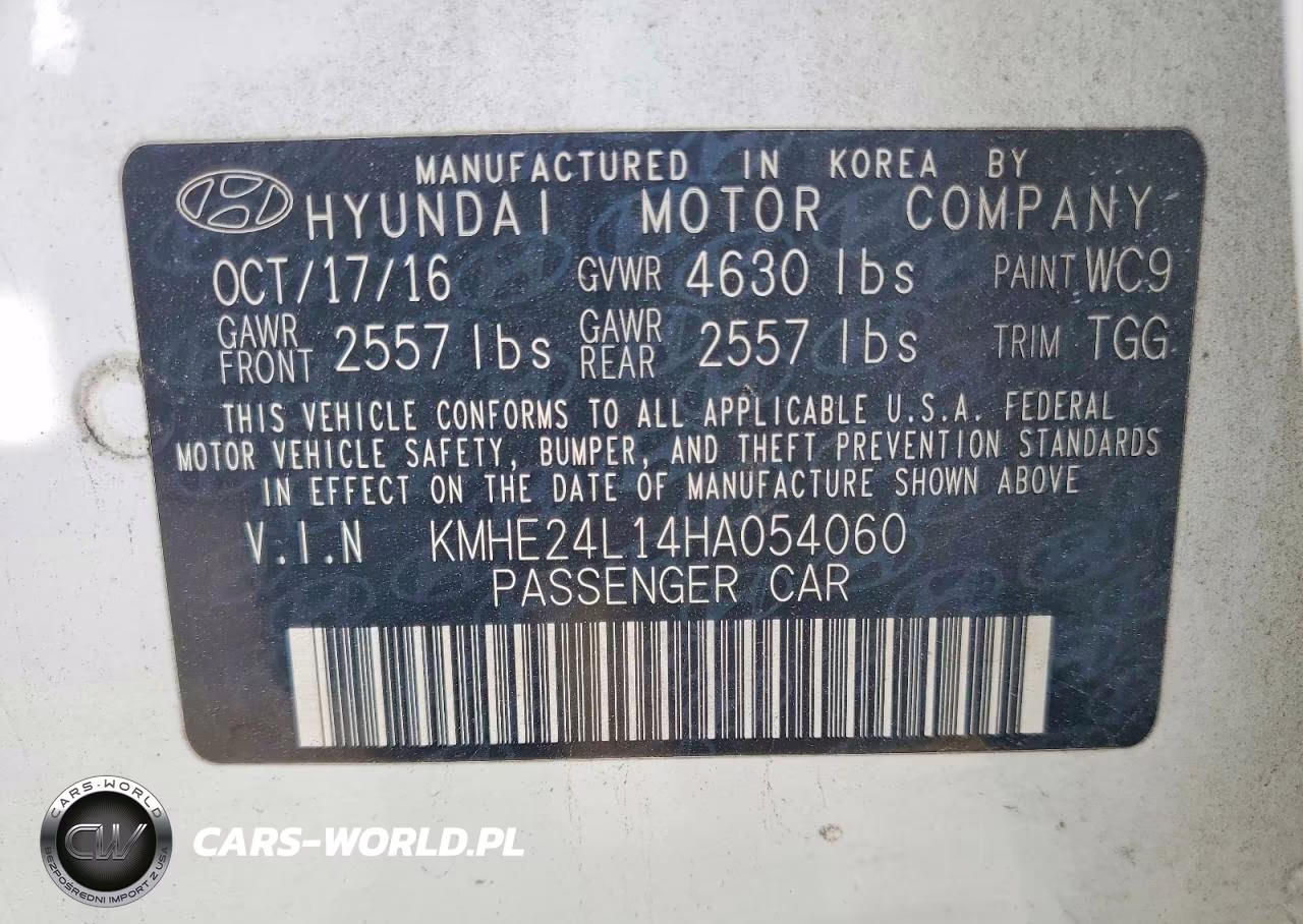 2017 Hyundai Sonata Hybrid Se VIN:KMHE24L14HA054060 - 12