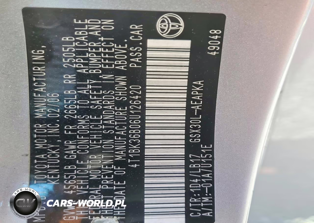 2006 Toyota Avalon Limited VIN:4T1BK36B06U126420 - 12