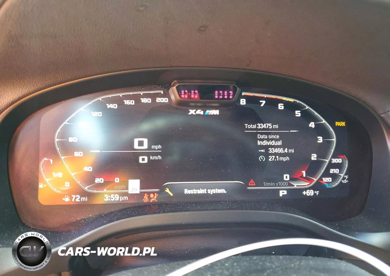 2022 BMW X4 M VIN:5YM23EC00N9N37115 - 9