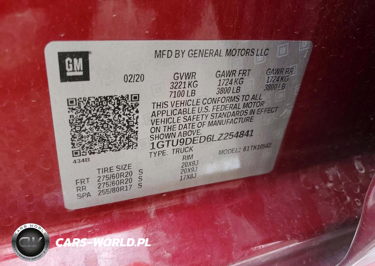 2020 GMC Sierra K1500 Slt VIN:1GTU9DED6LZ254841 - 12