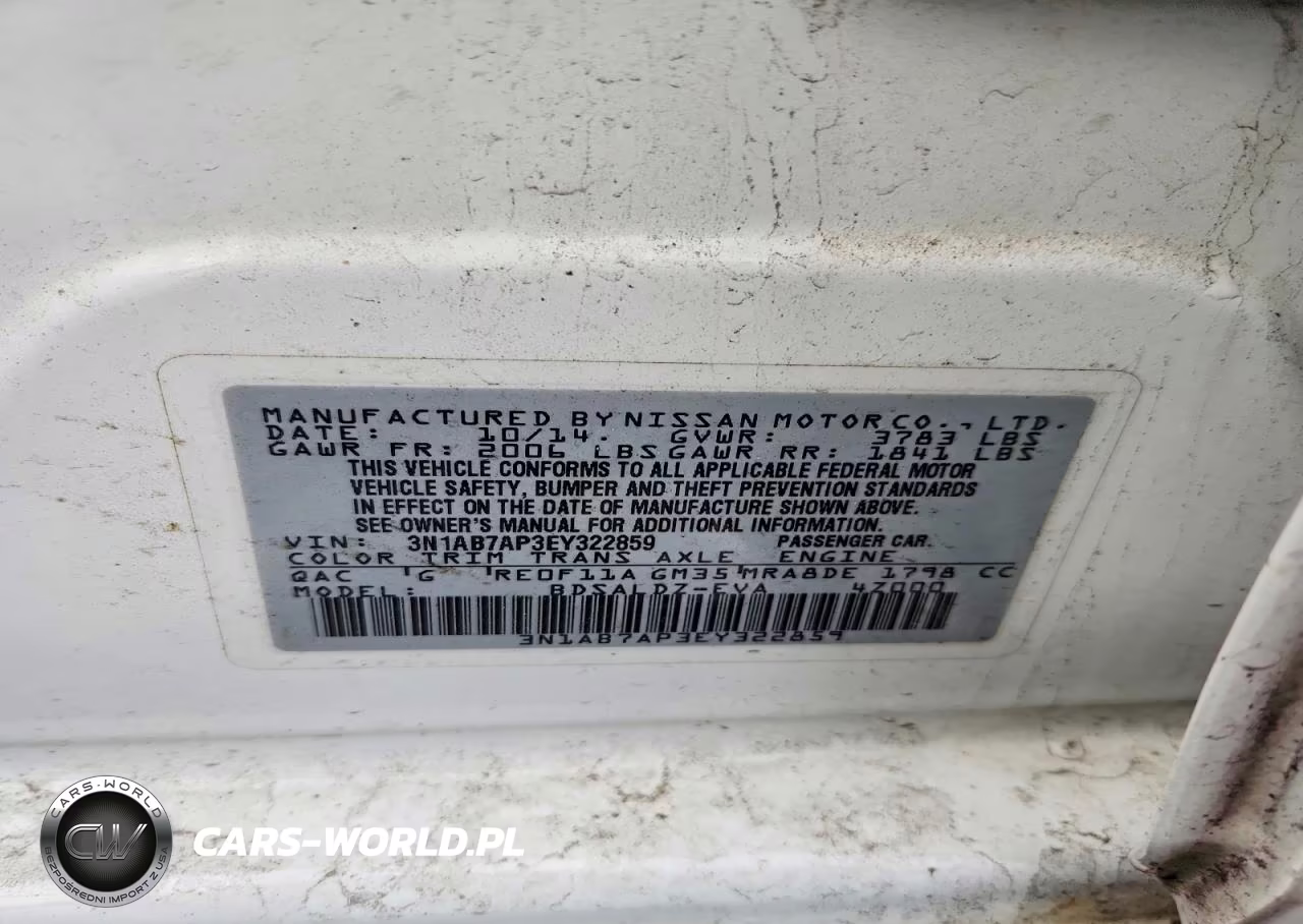 2014 Nissan Sentra VIN:3N1AB7AP3EY322859 - 12
