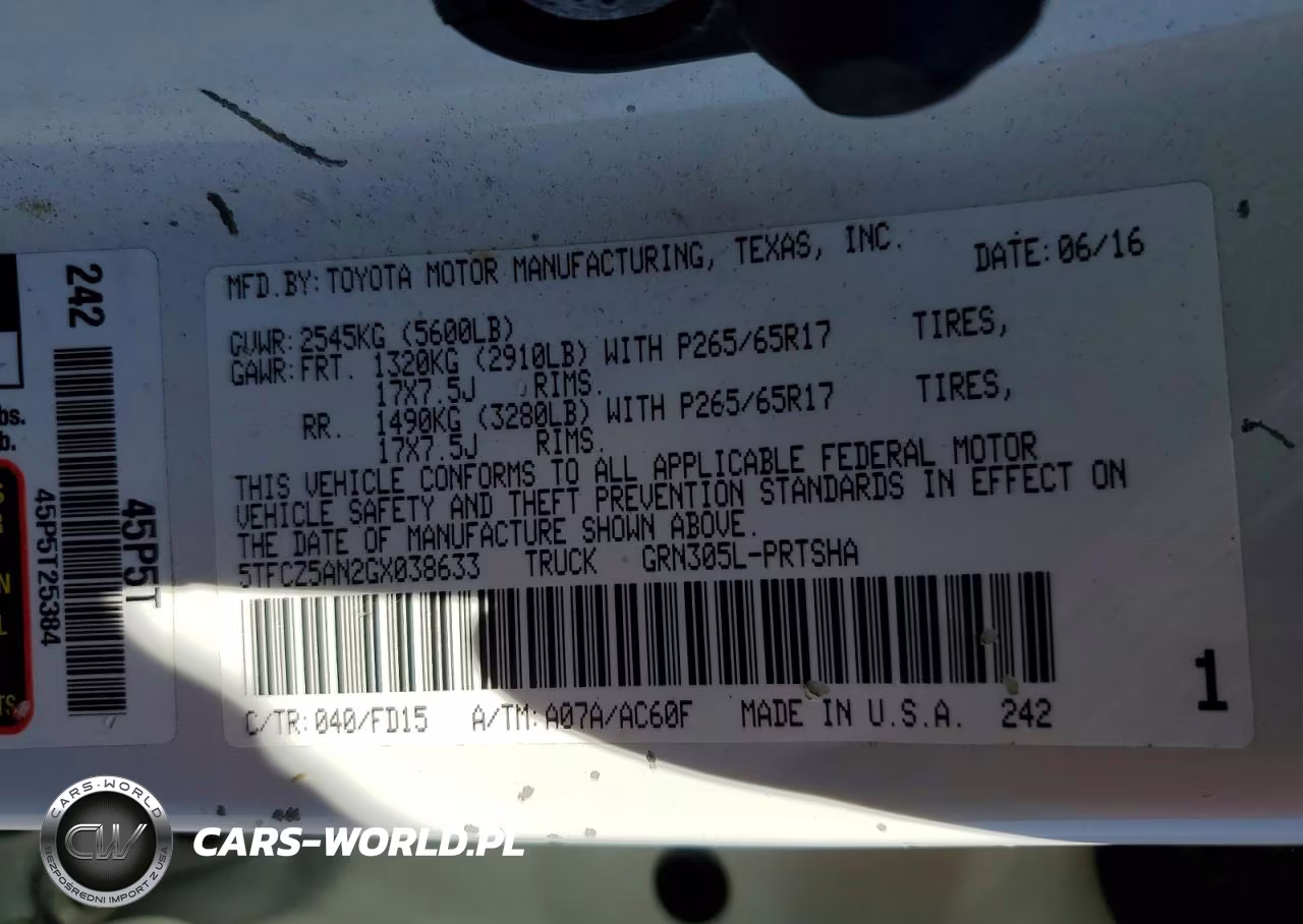 2016 Toyota Tacoma Trd Sport VIN:5TFCZ5AN2GX038633 - 13