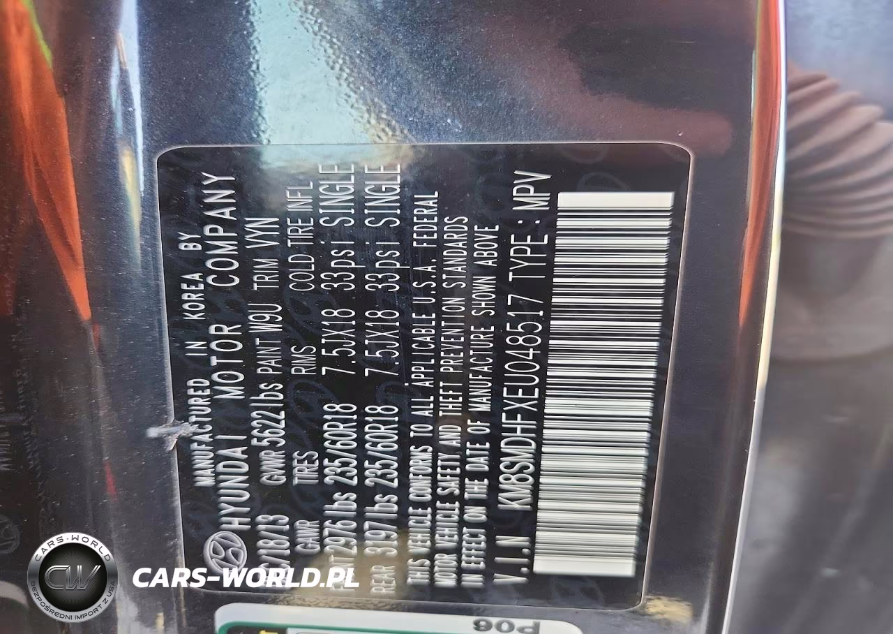 2014 Hyundai Santa Fe Gls VIN:KM8SMDHFXEU048517 - 12