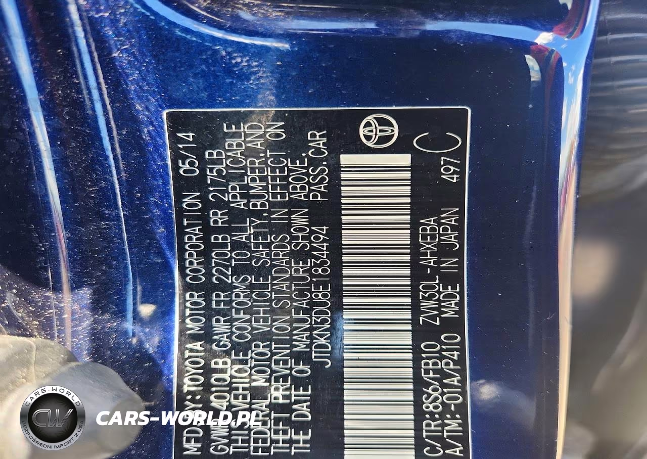2014 Toyota Prius Three VIN:JTDKN3DU8E1834494 - 12