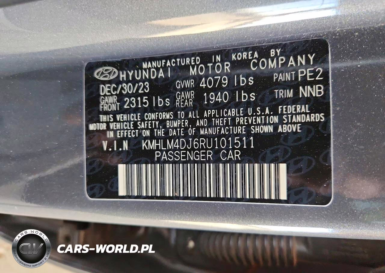 2024 Hyundai Elantra Blue VIN:KMHLM4DJ6RU101511 - 13