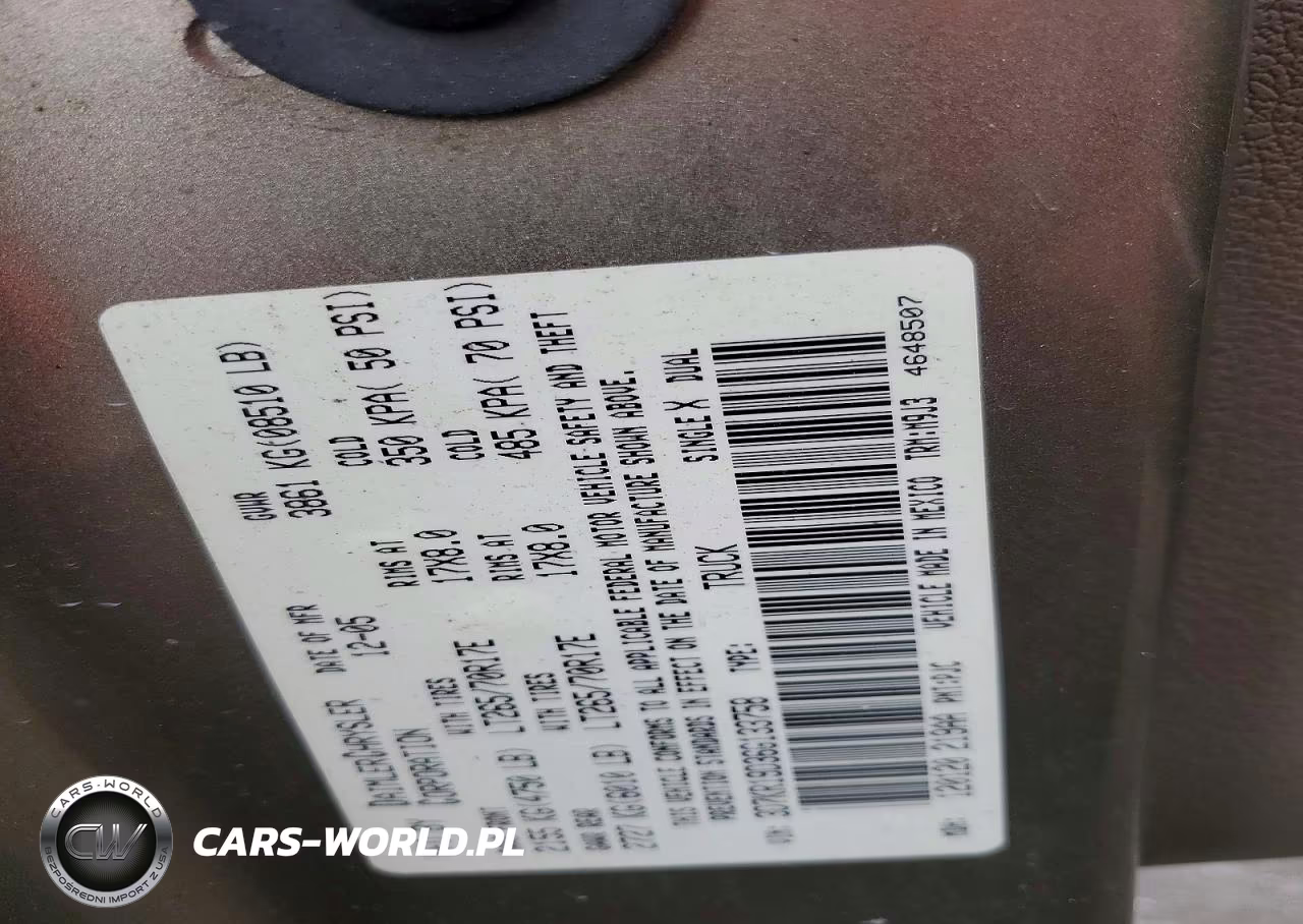 2006 Dodge Ram VIN:3D7KR19D36G133758 - 12
