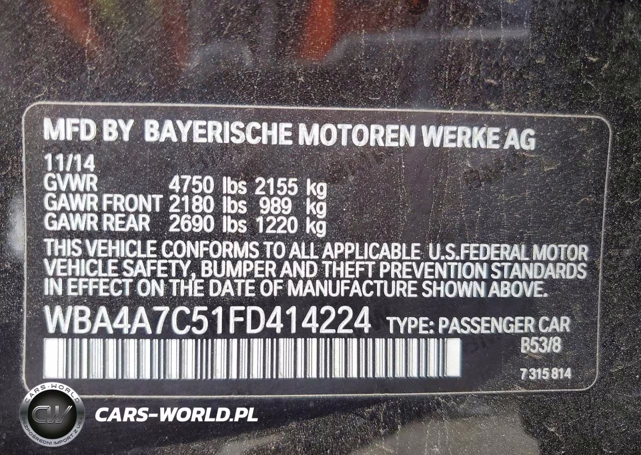 2015 BMW 428 Xi Gran Coupe VIN:WBA4A7C51FD414224 - 12
