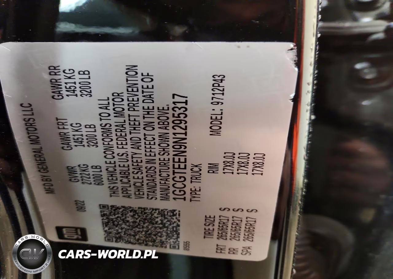 2022 Chevrolet Colorado Zr2 VIN:1GCGTEEN9N1295317 - 13