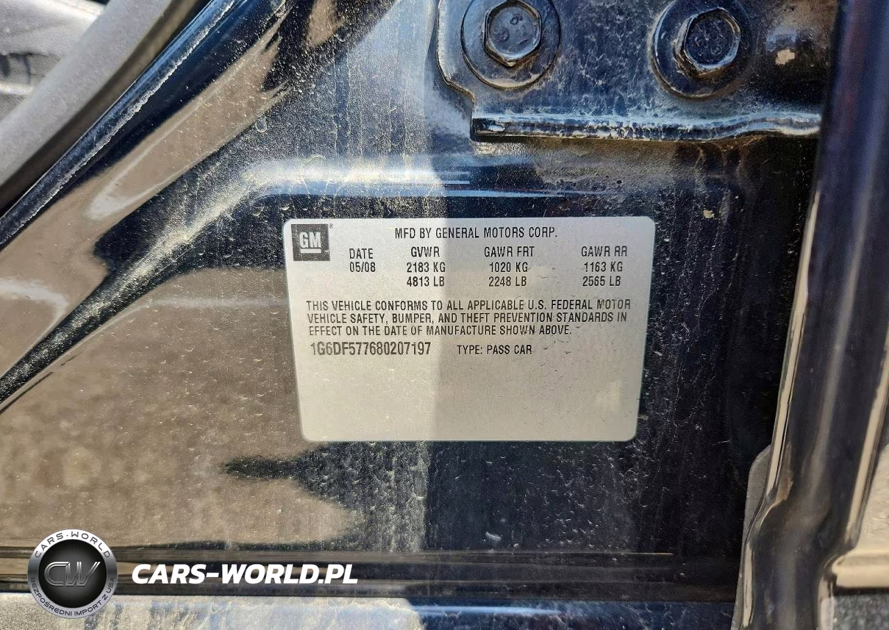 2008 Cadillac Cts VIN:1G6DF577680207197 - 12