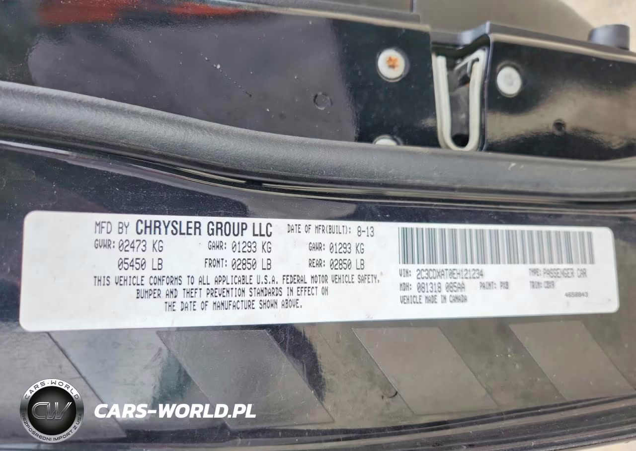 2014 Dodge Charger Police VIN:2C3CDXAT0EH121234 - 13