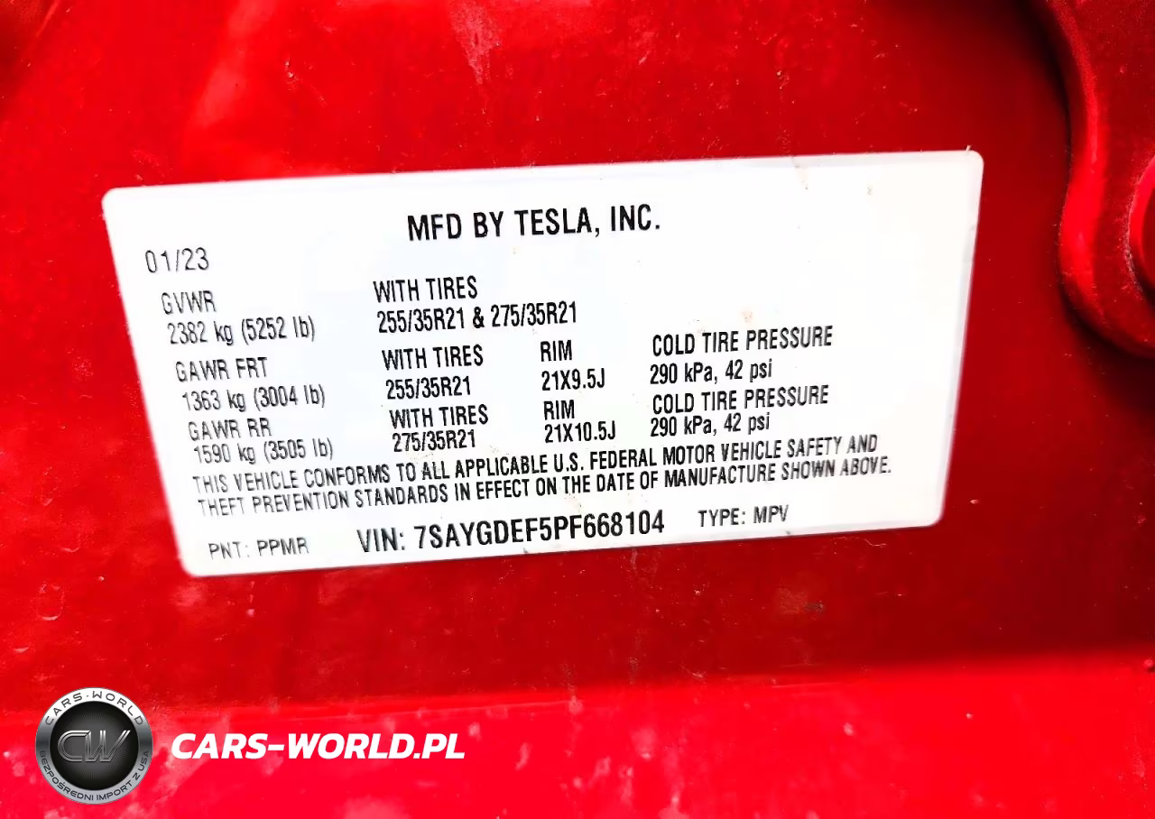 2023 Tesla Model Y VIN:7SAYGDEF5PF668104 - 13