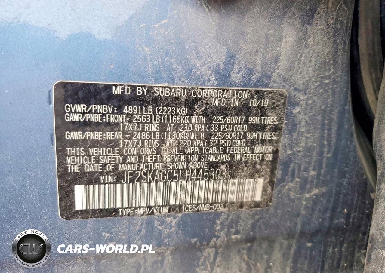 2020 Subaru Forester Premium VIN:JF2SKAGC5LH445303 - 14